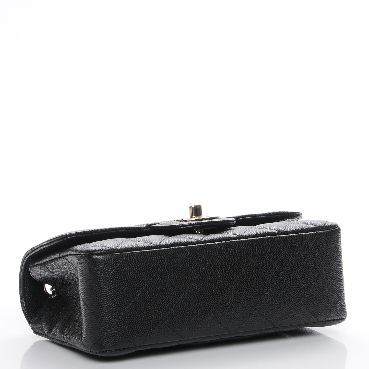 Caviar Quilted Mini Rectangular Flap Black