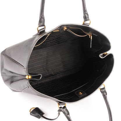 Prada Saffiano Lux Large Tote Nero Black 5 of 9