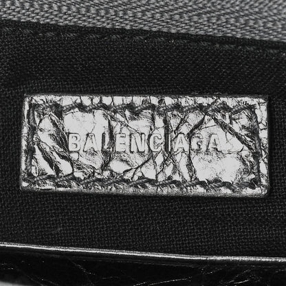 Balenciaga Metallic Agneau Arena Le Cagole Purse With Chain Mini Silver 6 of 8