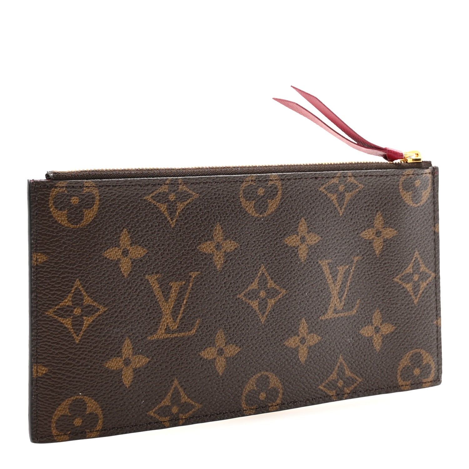 Louis Vuitton Monogram Felicie Chain Wallet Zippered Insert Fuchsia 3 of 6