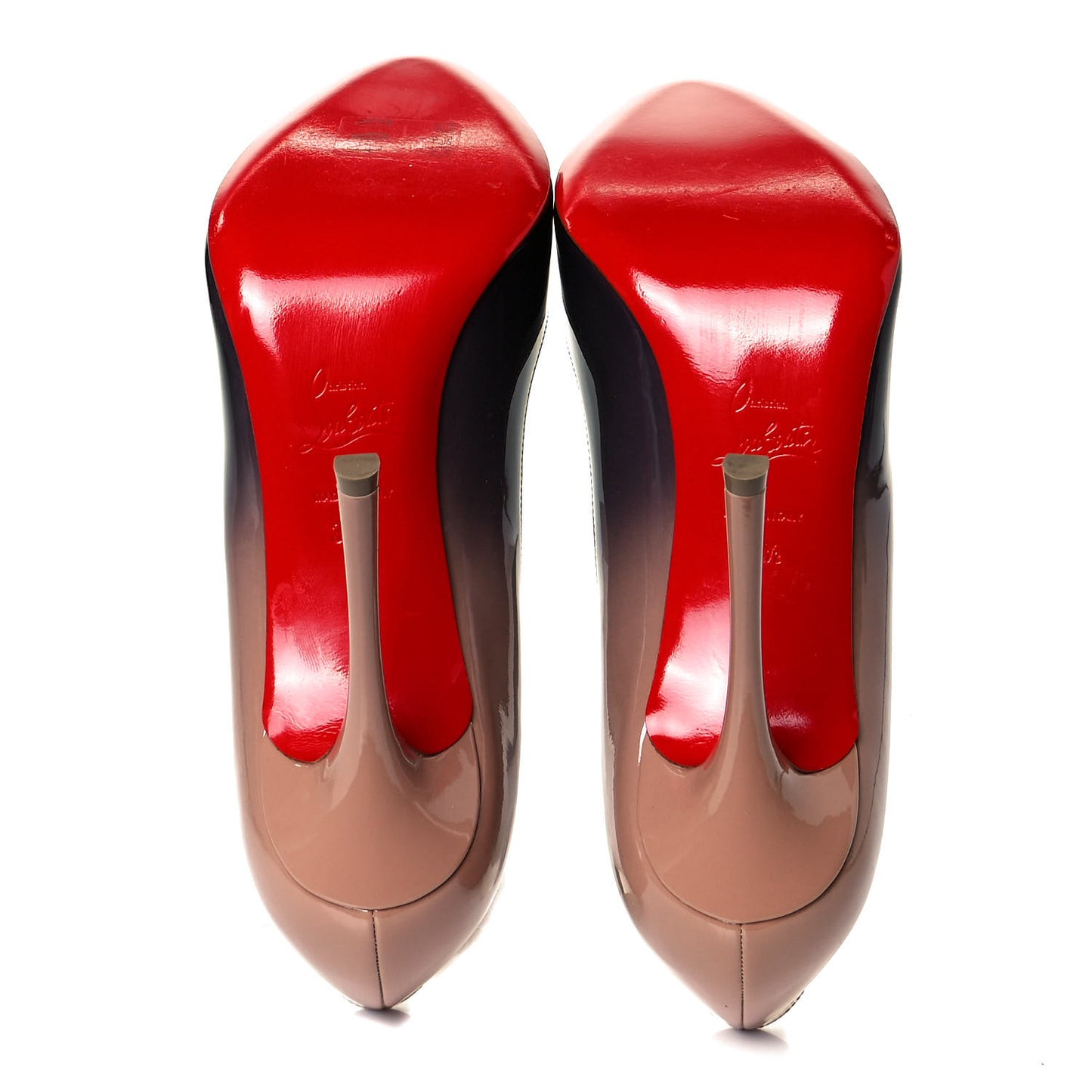 Patent Degrade Merci Allen 100 Pumps 39.5 Black Nude