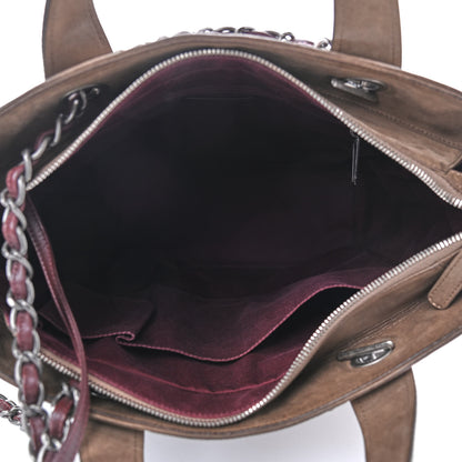 Chanel Iridescent Calfskin In The Mix Tall Tote Khaki 4 of 8
