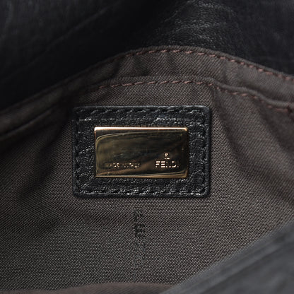Fendi Crinkled Lambskin Mia Pochette Black 6 of 12
