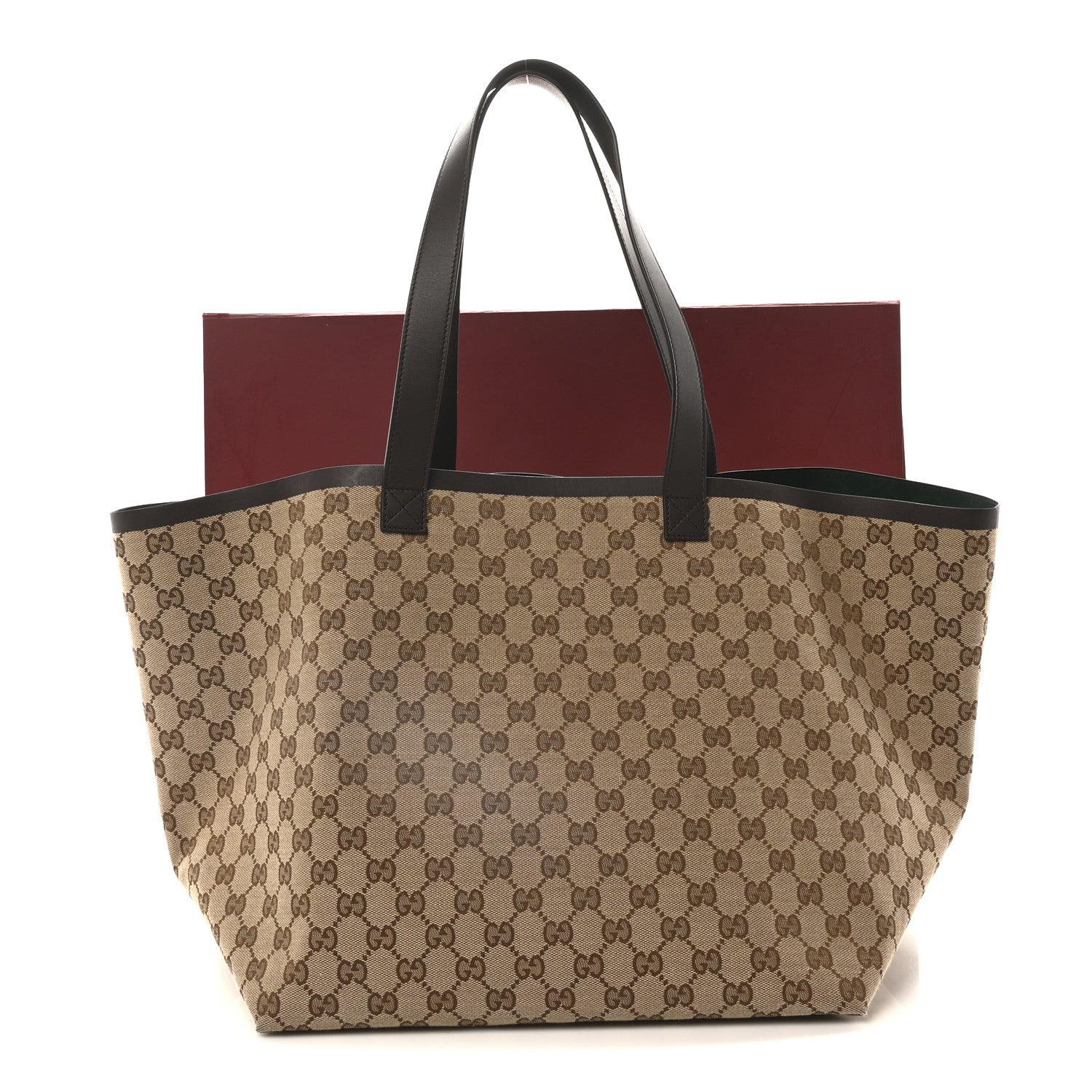 Gucci GG Supreme Monogram Web Medium Totissima Shopping Tote Beige Ebony 11 of 11