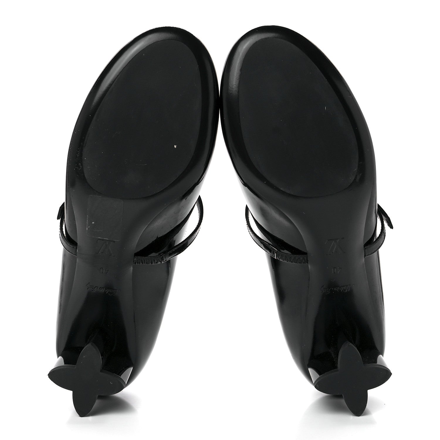 Louis Vuitton Patent Uniformes Silhouette 40mm Pumps 40 Black 5 of 8