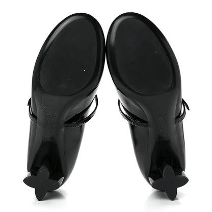 Louis Vuitton Patent Uniformes Silhouette 40mm Pumps 40 Black 5 of 8