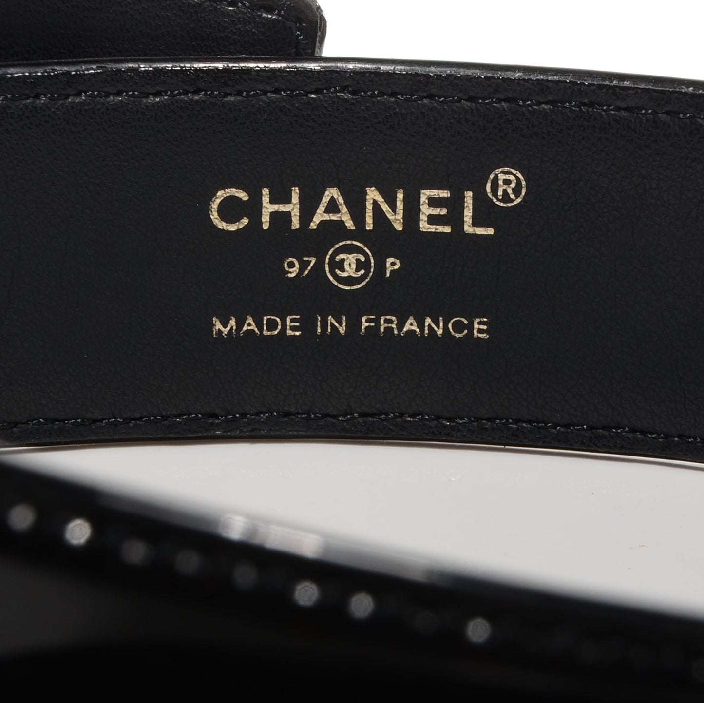 Patent Leather Resin CC Belt 80 32 Multicolor