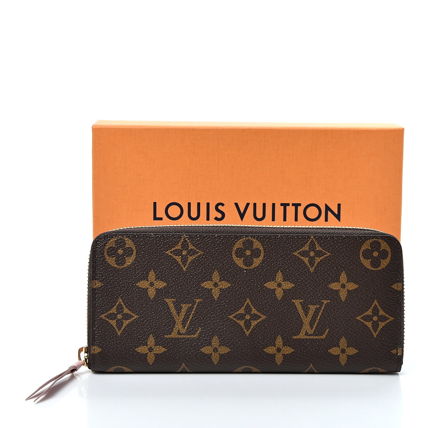 Monogram Clemence Wallet Rose Ballerine