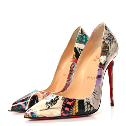 Christian Louboutin Patent Trash So Kate 100 Pumps 36 Multicolor 3 of 8