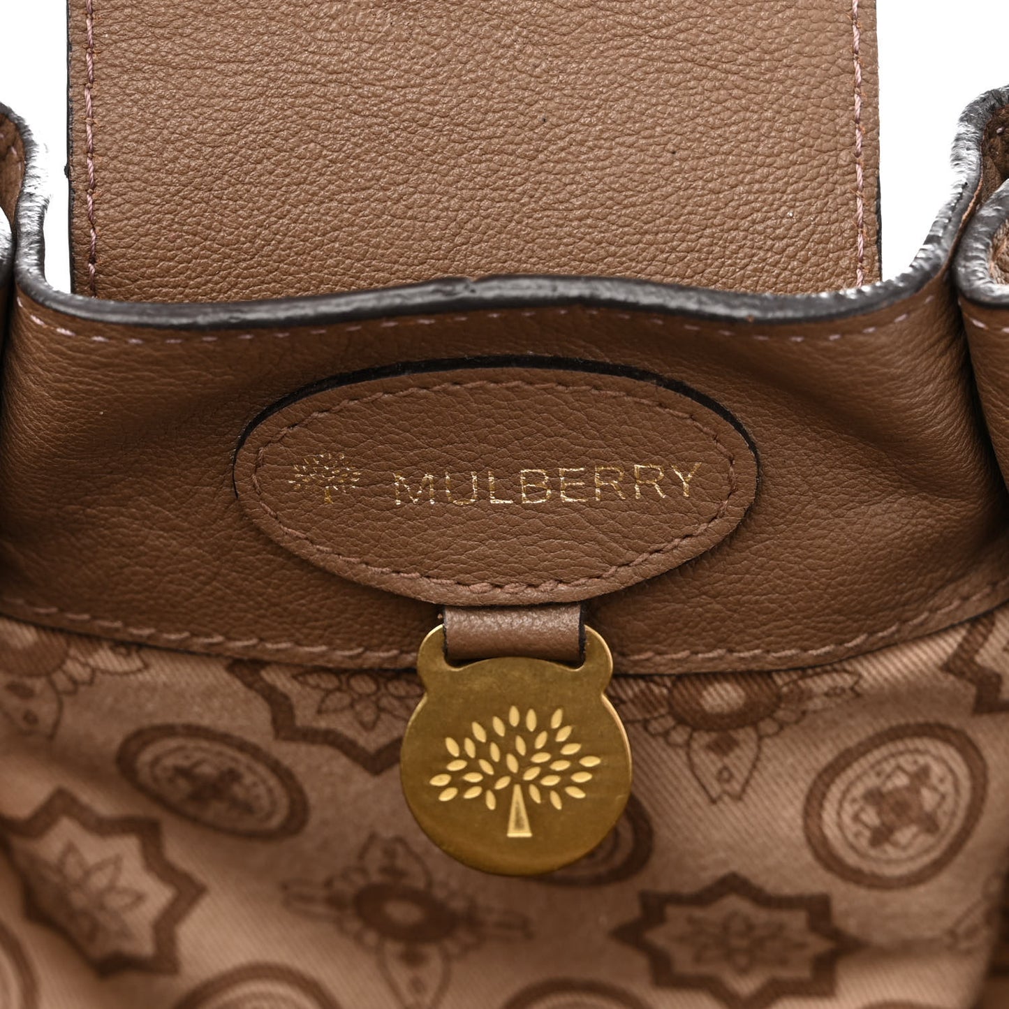Soft Goatskin Agyness Satchel Brown