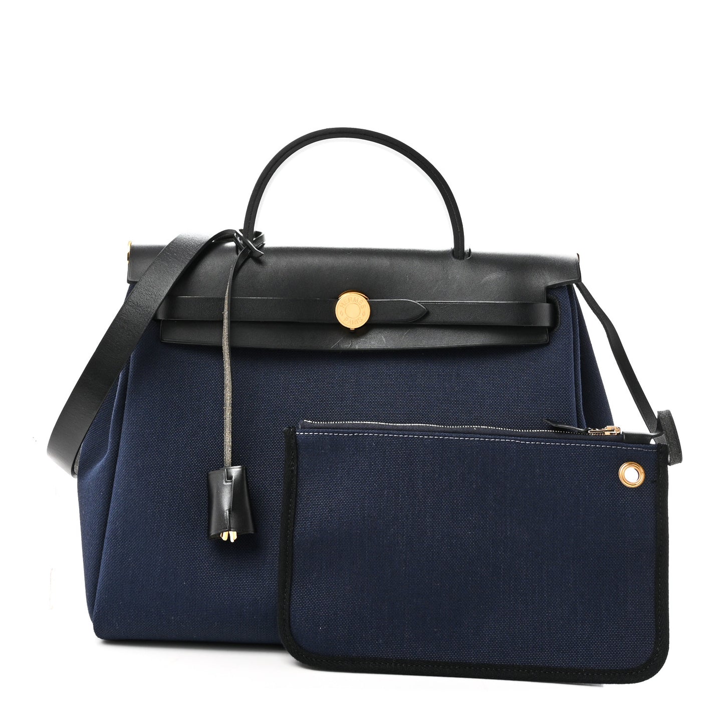 Military Toile Vache Hunter Herbag Zip Retourne 31 PM Bleu Marine Black