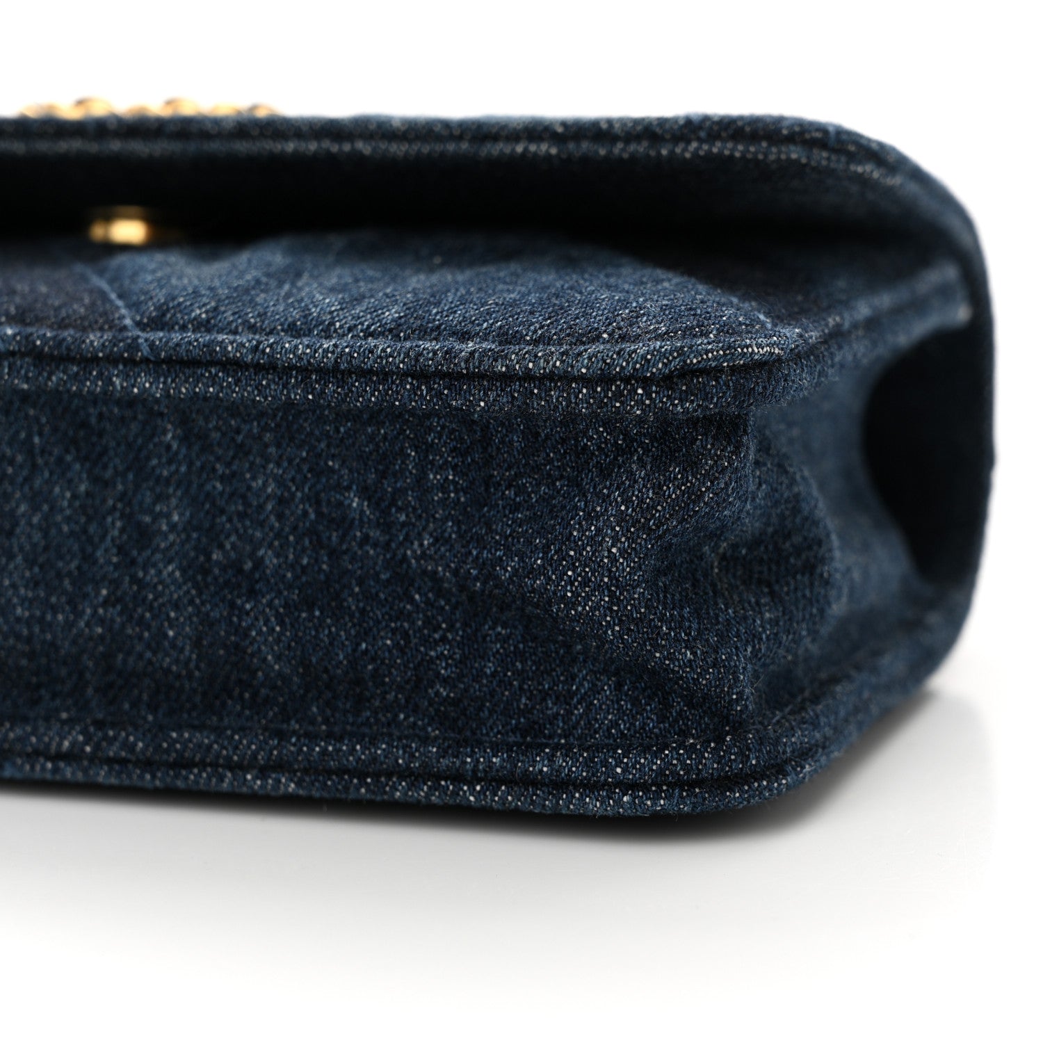 Chanel Denim Quilted Chanel 19 Flap Phone Holder With Chain Blue 10 of 11