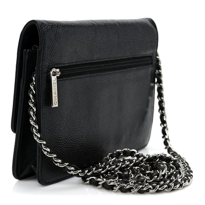 Chanel Caviar Timeless CC Wallet On Chain WOC Black 2 of 11