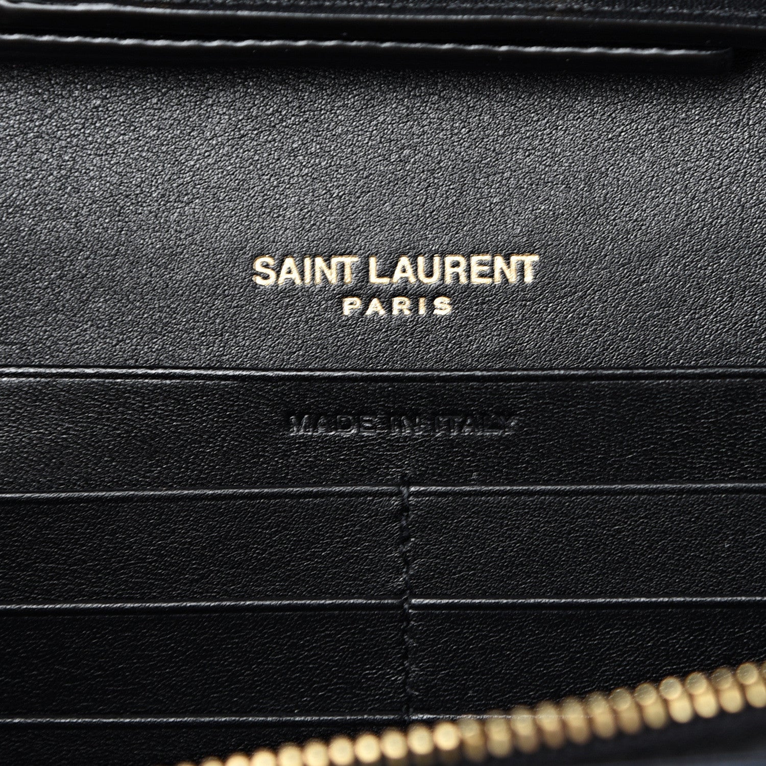 Saint Laurent Patent Chain Wallet Tortoise 5 of 9
