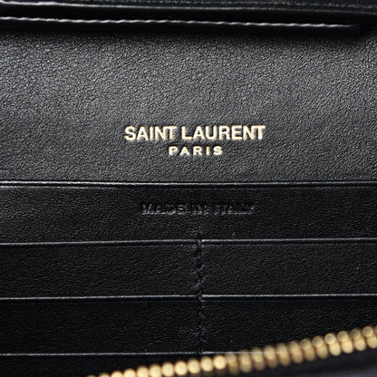 Saint Laurent Patent Chain Wallet Tortoise 5 of 9