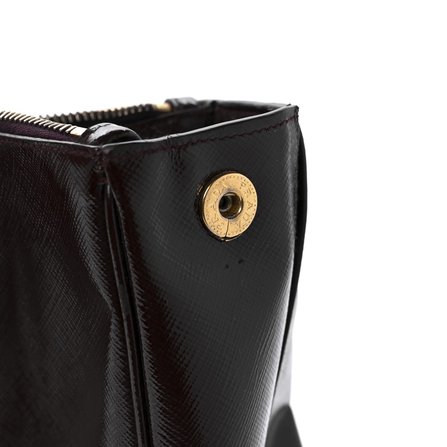Saffiano Lux Large Galleria Double Zip Tote Granato