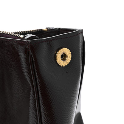Prada Saffiano Lux Large Galleria Double Zip Tote Granato 10 of 11