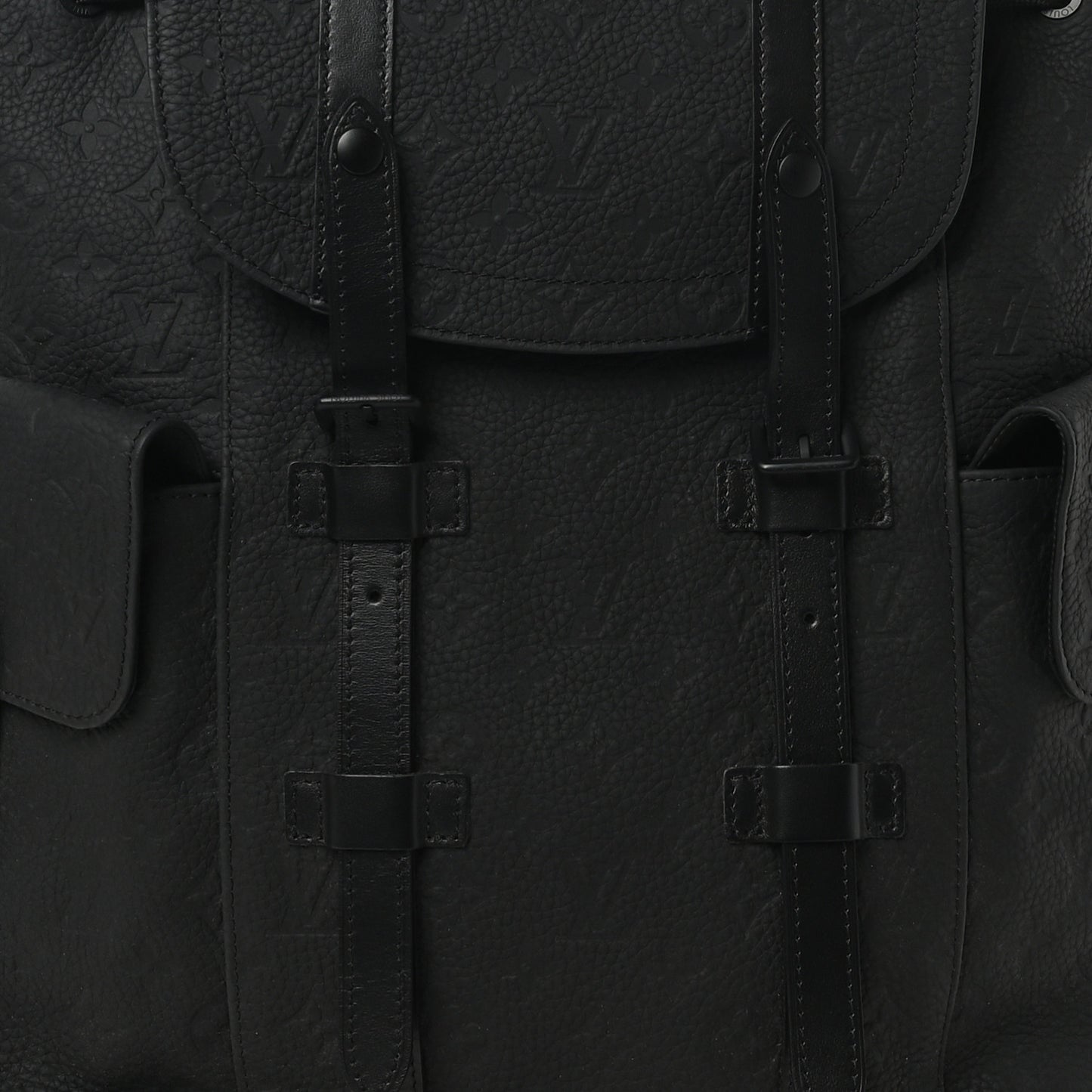Taurillon Monogram Christopher MM Backpack Black