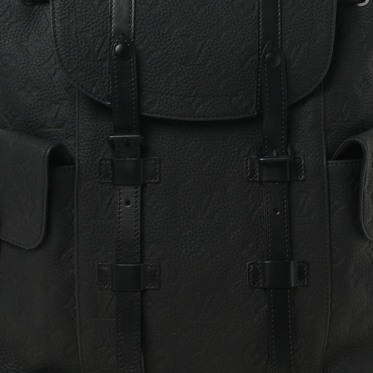 Louis Vuitton Taurillon Monogram Christopher MM Backpack Black 7 of 9