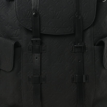 Louis Vuitton Taurillon Monogram Christopher MM Backpack Black 7 of 9