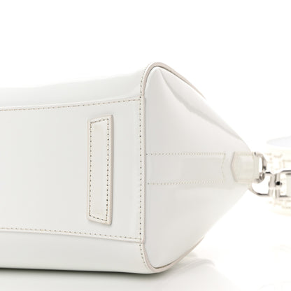 Givenchy Patent Calfskin Perforated Mini 4G Antigona Ivory 10 of 13