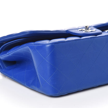 Chanel Lambskin Quilted Jumbo Double Flap Blue 6 of 11