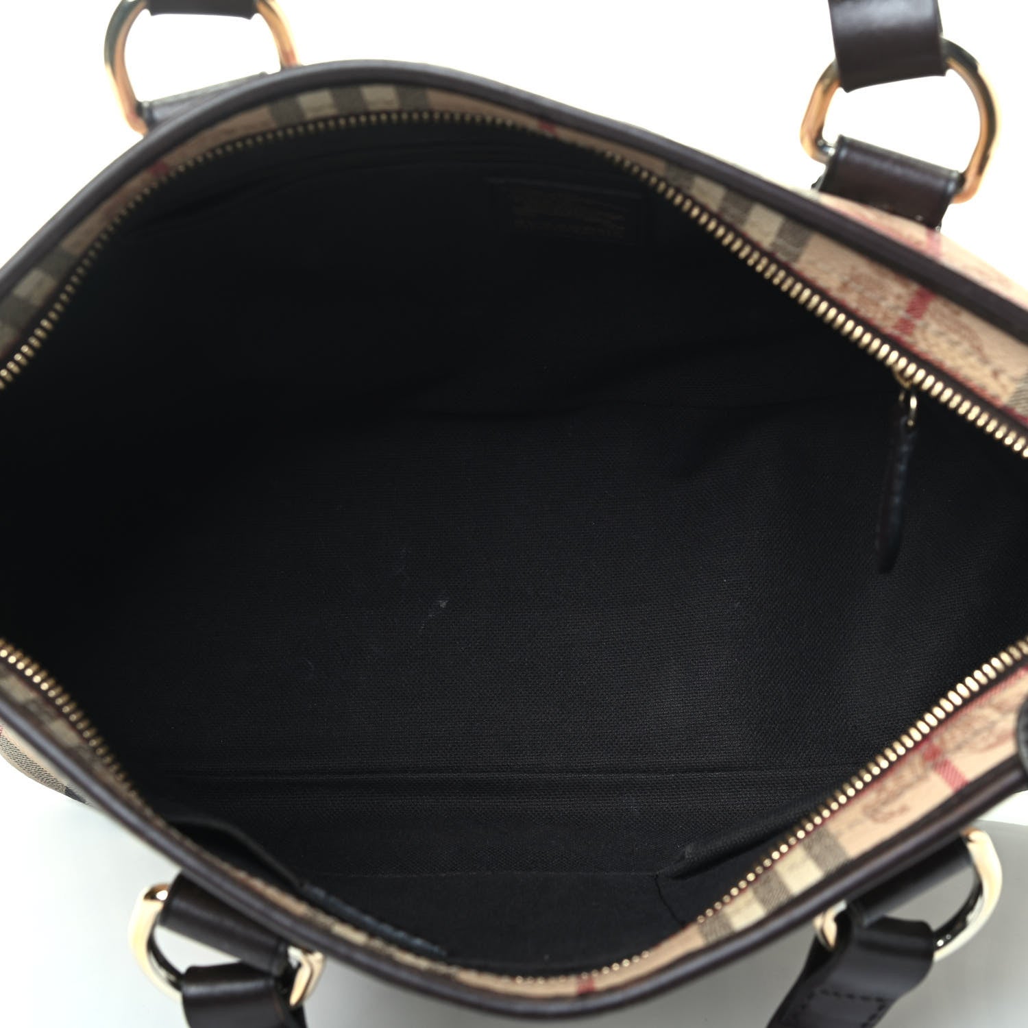 Burberry Haymarket Check Medium Regent Tote Chocolate 3 of 3