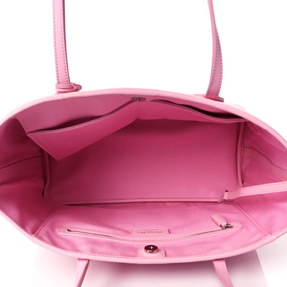 Christian Dior Coated Canvas Cannage Panarea Shopping Tote Pink 4 of 9