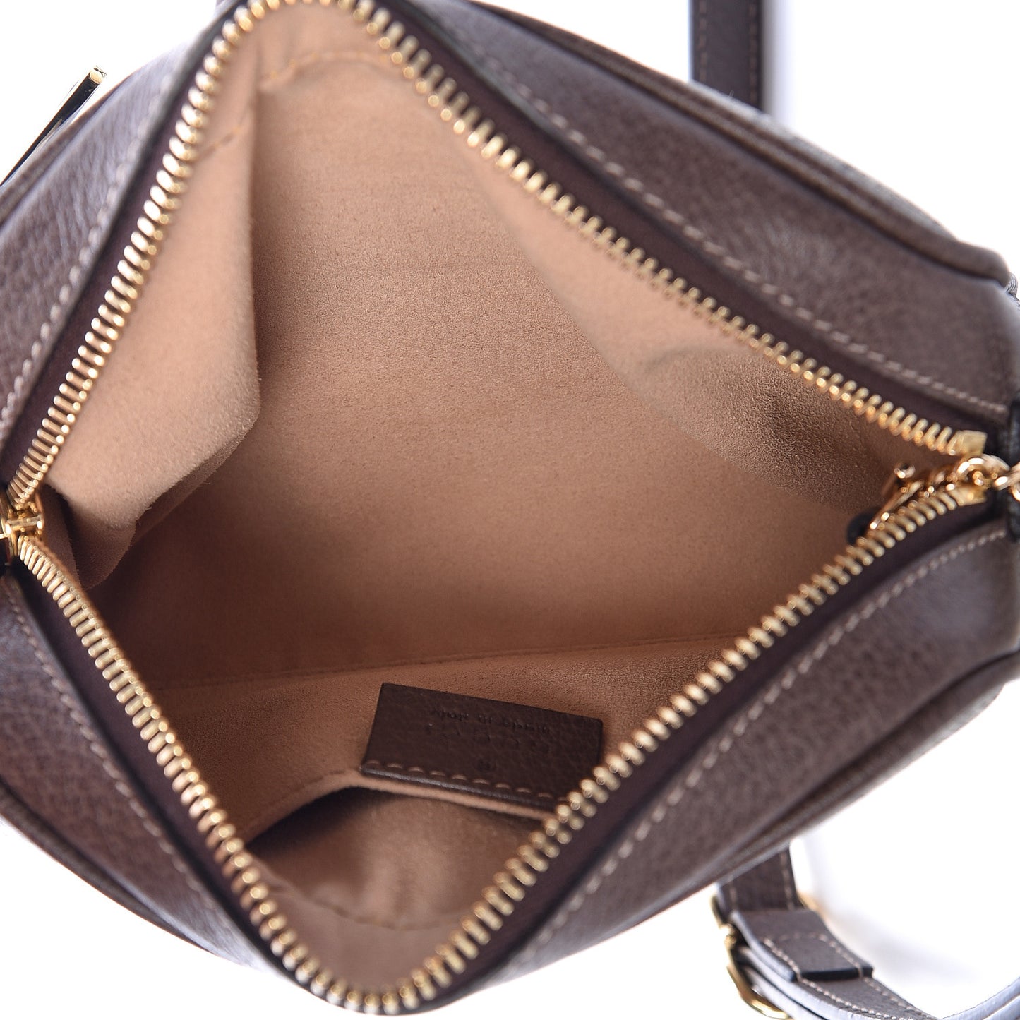 GG Supreme Monogram Web Mini Ophidia Shoulder Bag Brown