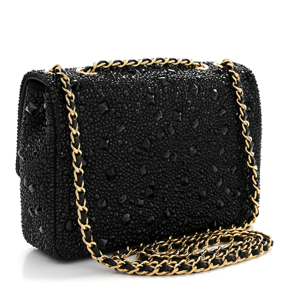 Chanel Strass Evening Flap Bag Black 3 of 11