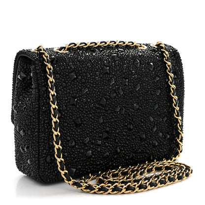 Chanel Strass Evening Flap Bag Black 3 of 11