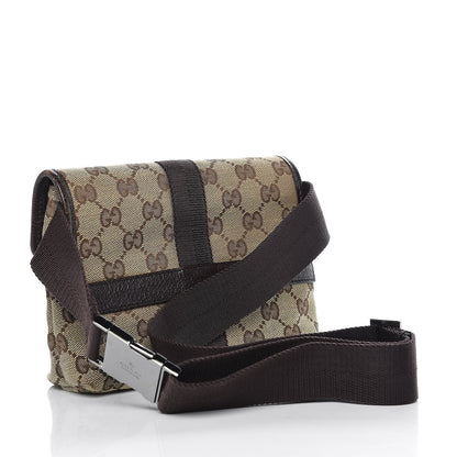 Gucci Monogram Waist Pouch Bag Dark Brown 3 of 12