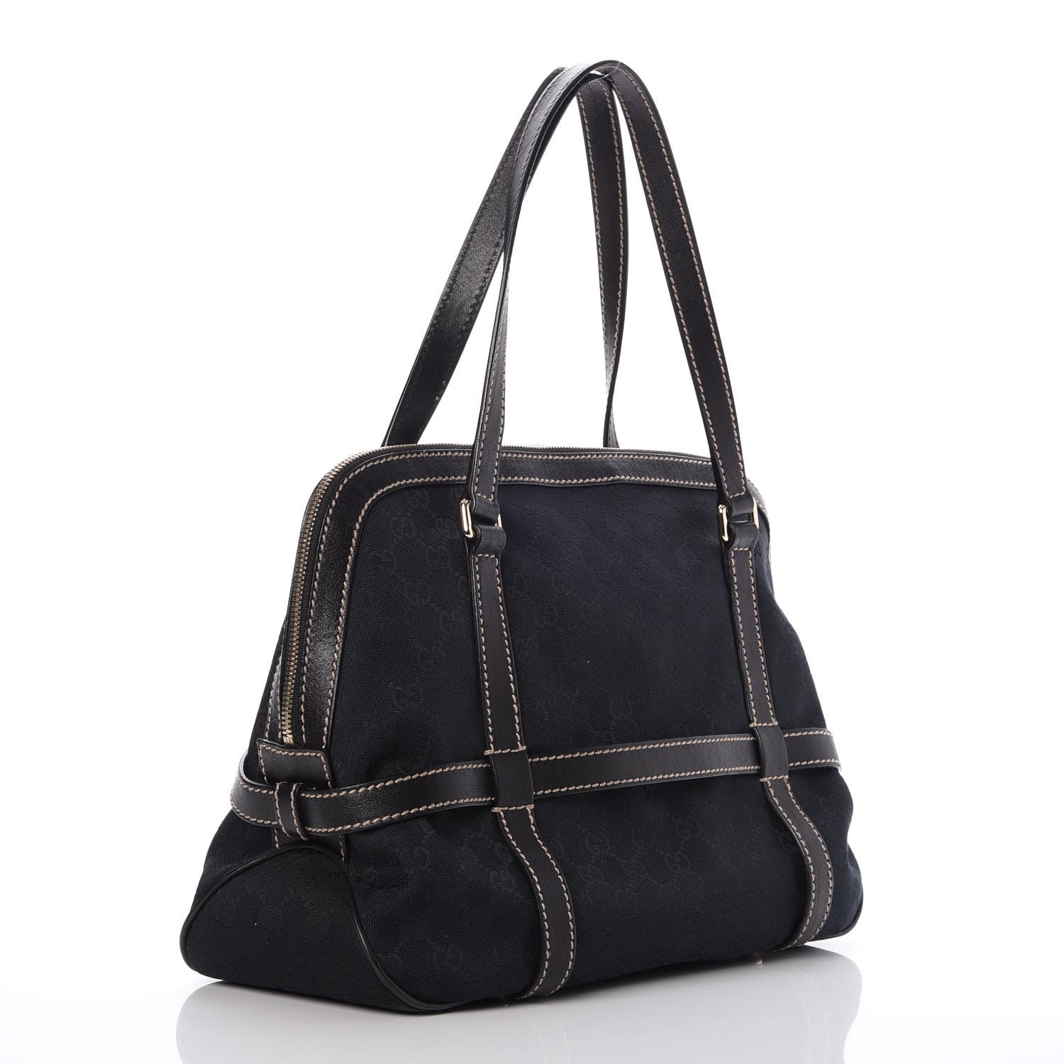 Gucci Monogram GG Royal Satchel Black 3 of 7