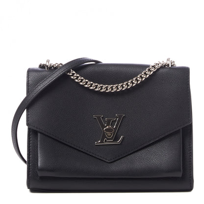 Louis Vuitton Soft Calfskin My Lockme Chain Bag BB Black 1 of 7