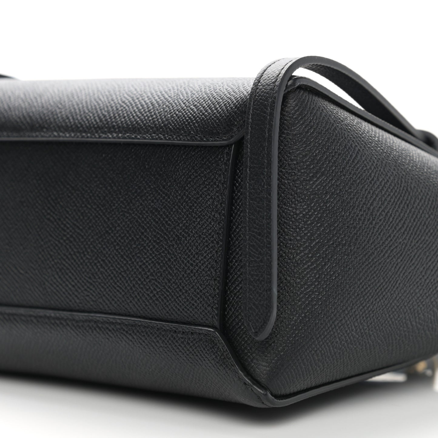 Grained Calfskin Nano Belt Bag Black