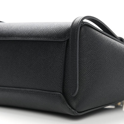 Celine Grained Calfskin Nano Belt Bag Black 7 of 9
