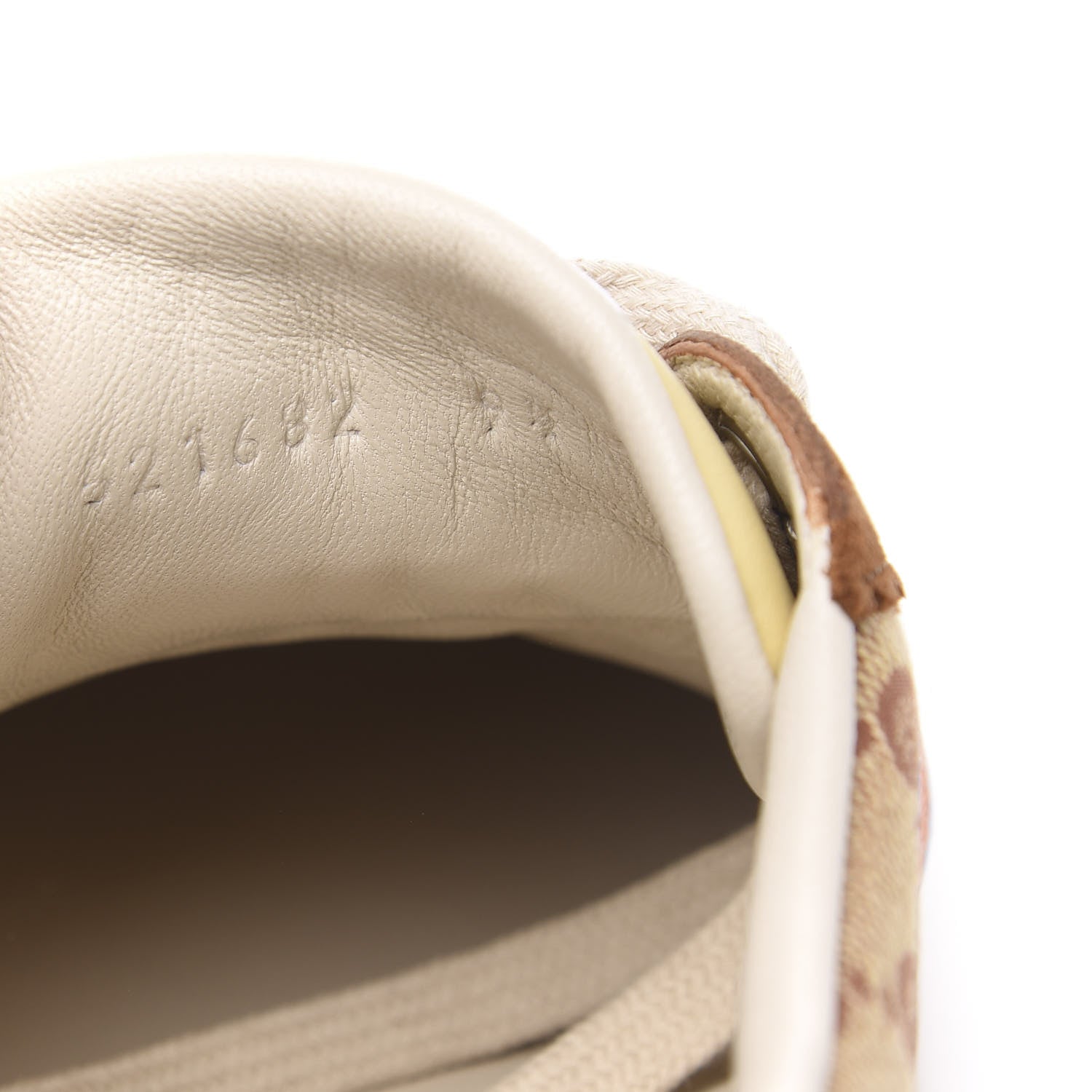 Gucci GG Monogram Suede Web Mens G74 Sneakers 9.5 Beige Ruggine Cuir 9 of 10