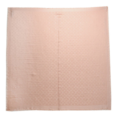 Louis Vuitton Silk Wool Monogram Shawl Nude 1 of 4