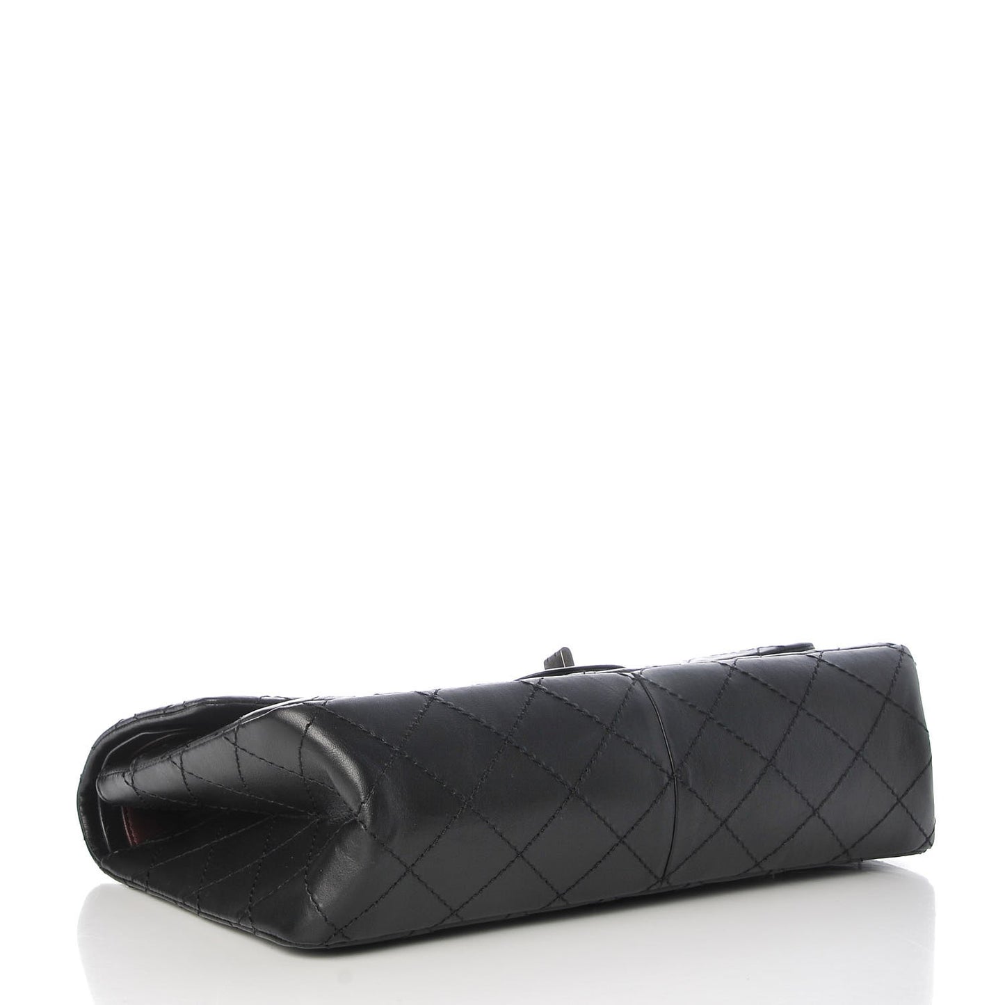 Aged Calfskin Quilted 2.55 Reissue 226 Flap Black