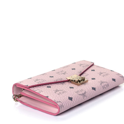 MCM Visetos Medium Patricia Wallet On Chain Soft Pink 3 of 6