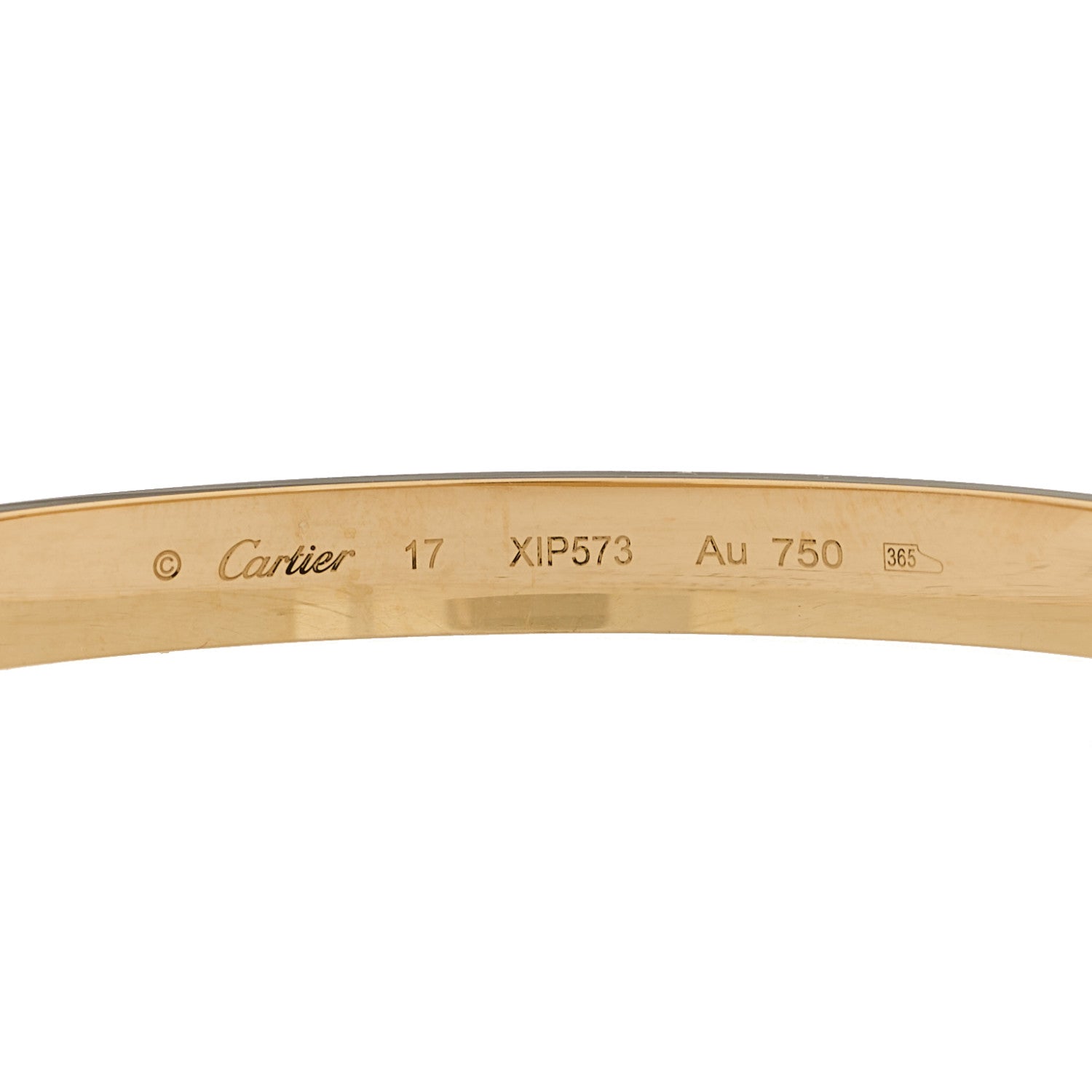 Cartier 18K Yellow Gold LOVE Bracelet 17 6 of 8