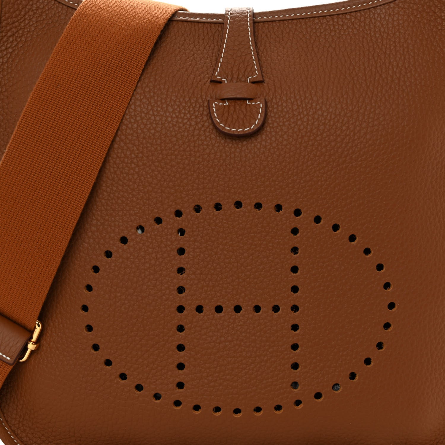 Hermes Taurillon Clemence Evelyne III PM Gold 8 of 10