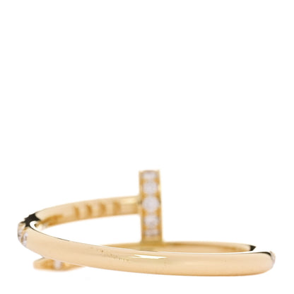 Cartier 18K Yellow Gold Diamond Juste Un Clou Paved Ring 52 6 3 of 6