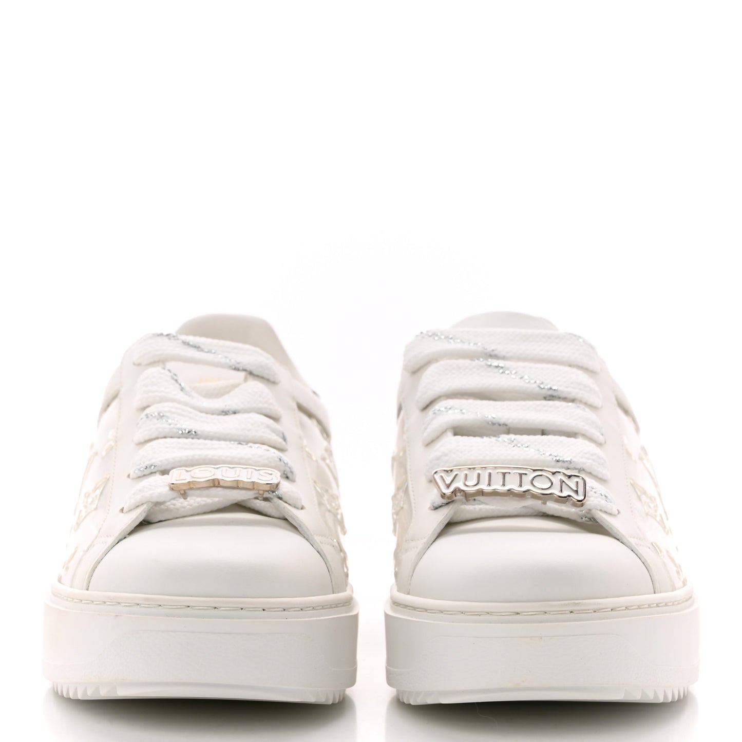 Monogram PVC Time Out Sneakers 38 Silver