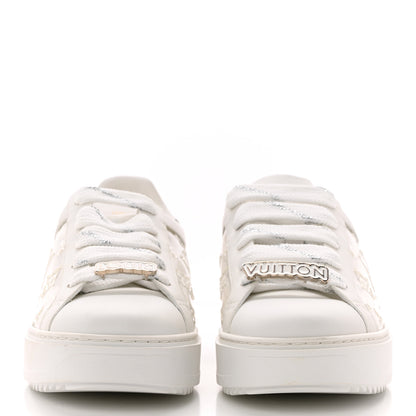 Louis Vuitton Monogram PVC Time Out Sneakers 38 Silver 2 of 10