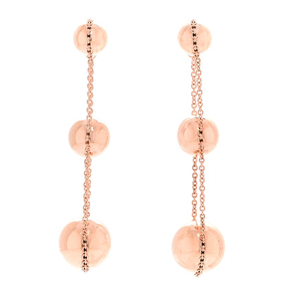 Tiffany 18K Rose Gold Hardwear Triple Drop Earrings 1 of 5