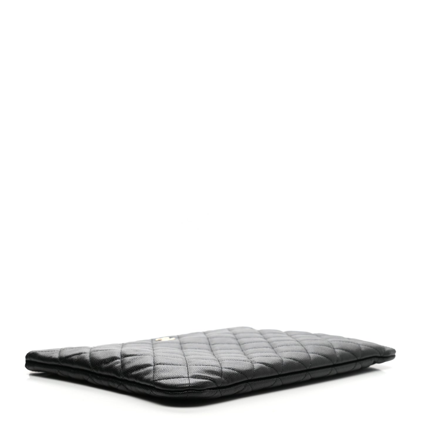 Caviar Quilted Medium Cosmetic Case Black