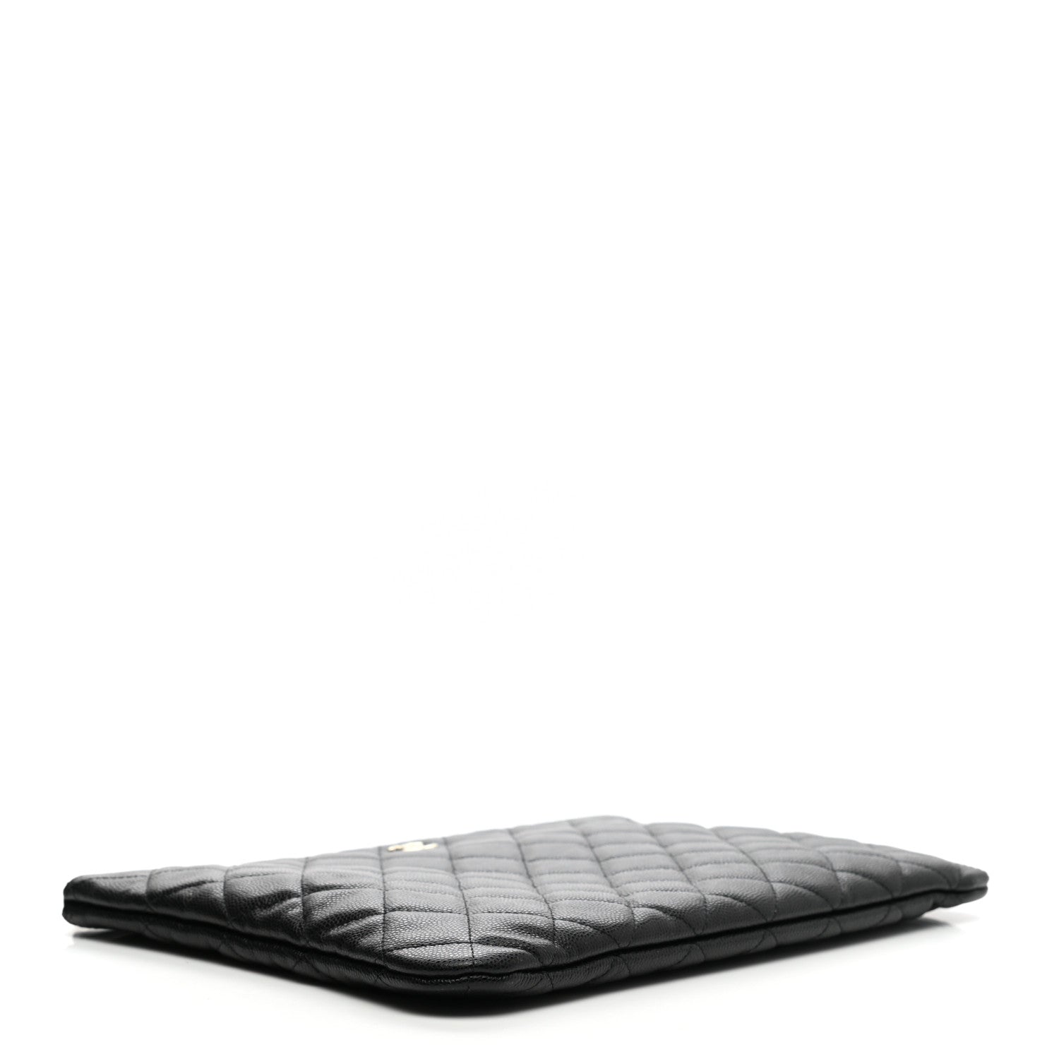 Chanel Caviar Quilted Medium Cosmetic Case Black 4 of 9