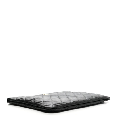 Chanel Caviar Quilted Medium Cosmetic Case Black 4 of 9