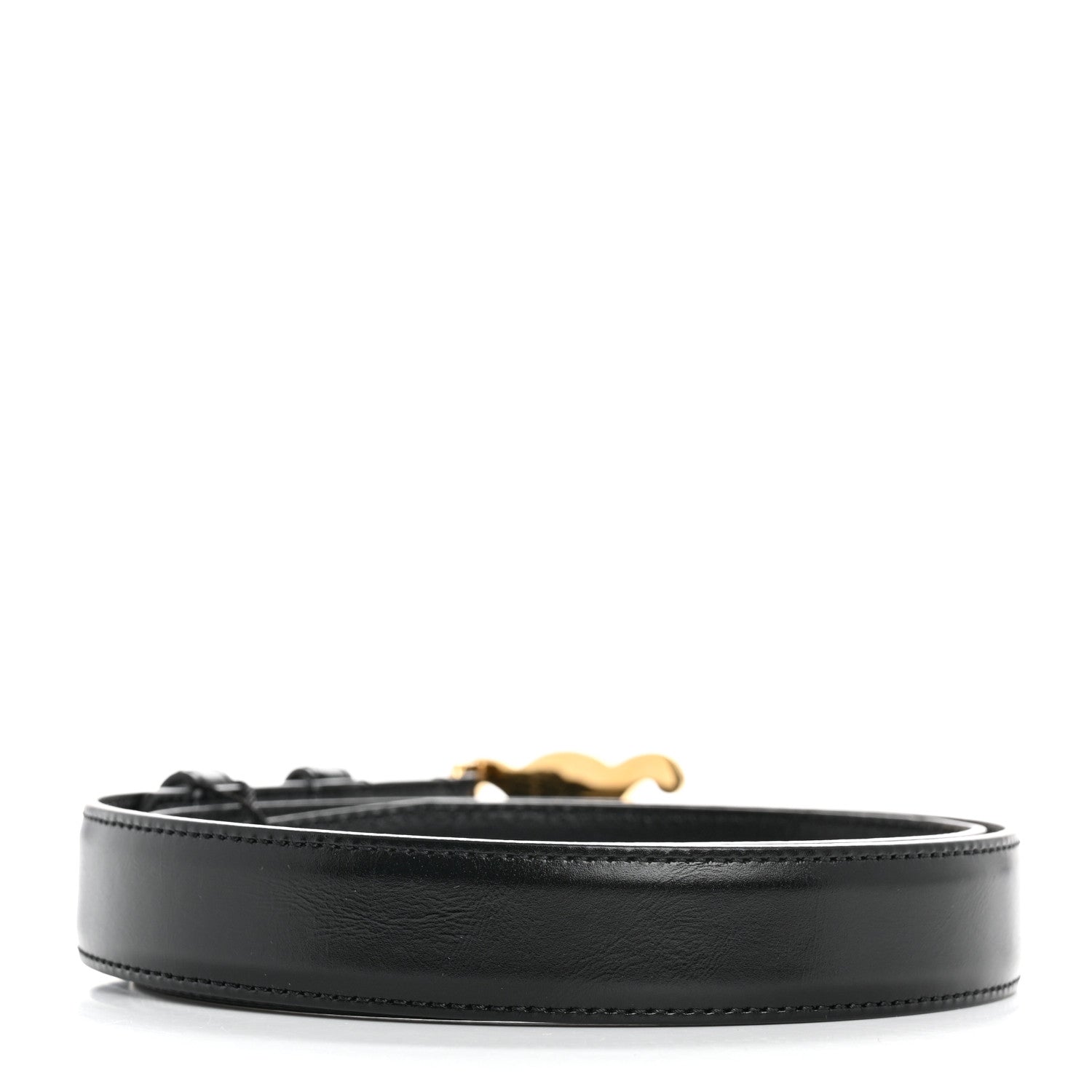 Celine Box Calfskin Teen 13mm Triomphe Belt 75 30 Black 5 of 11